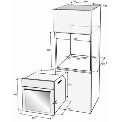  OIC21001X-Four électrique encastrable-Convection2